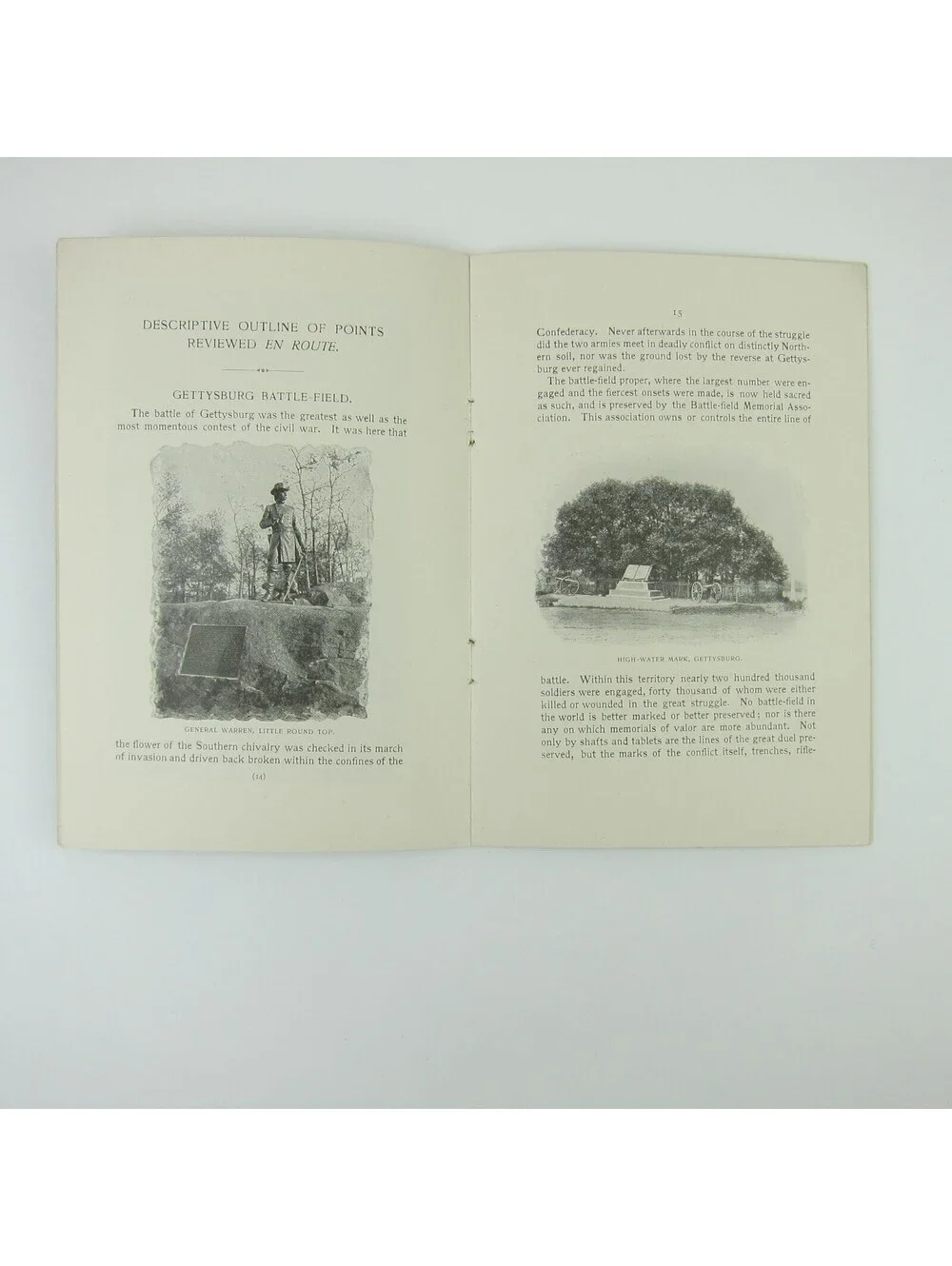 Pennsylvania Railroad Tour Booklet South Gettysburg Luray Richmond Antique 1900